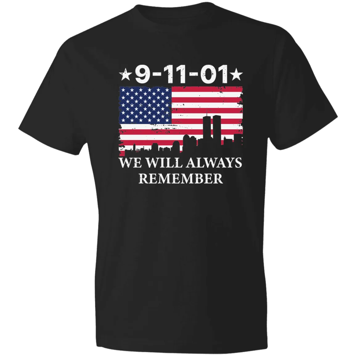911 Remember Men's Lightweight T-Shirt 4.5 oz