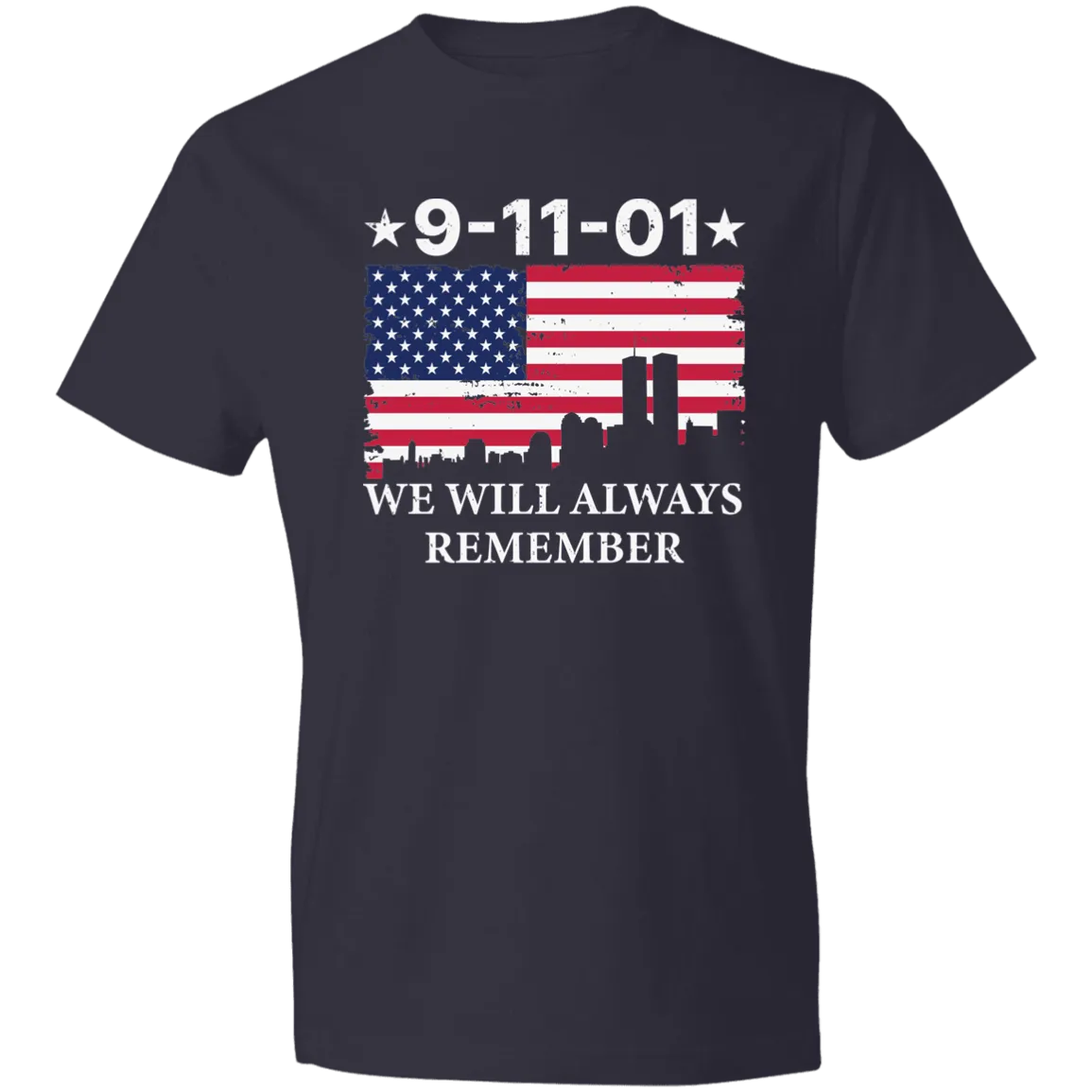 911 Remember Men's Lightweight T-Shirt 4.5 oz