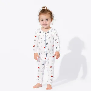 Baseball Bamboo Convertible Footie