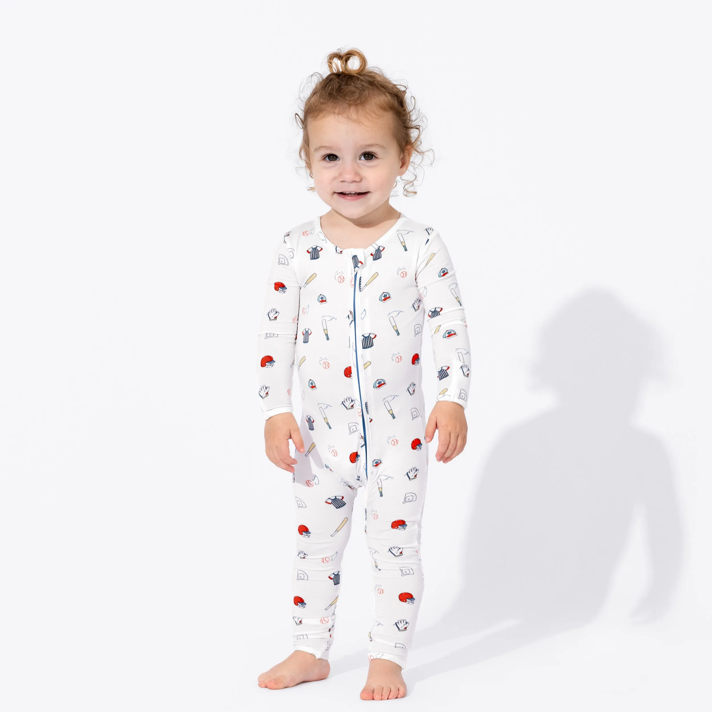Baseball Bamboo Convertible Footie