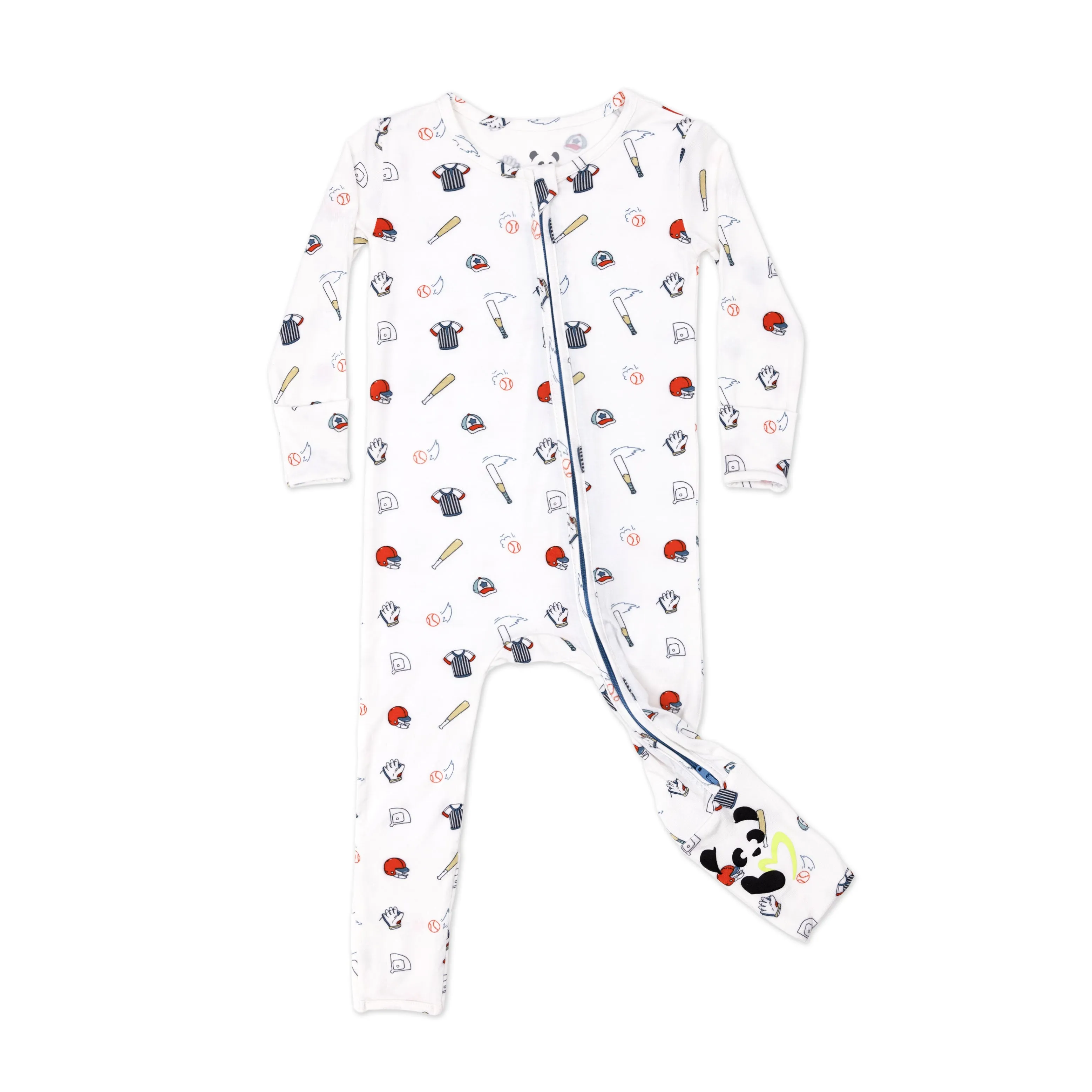 Baseball Bamboo Convertible Footie