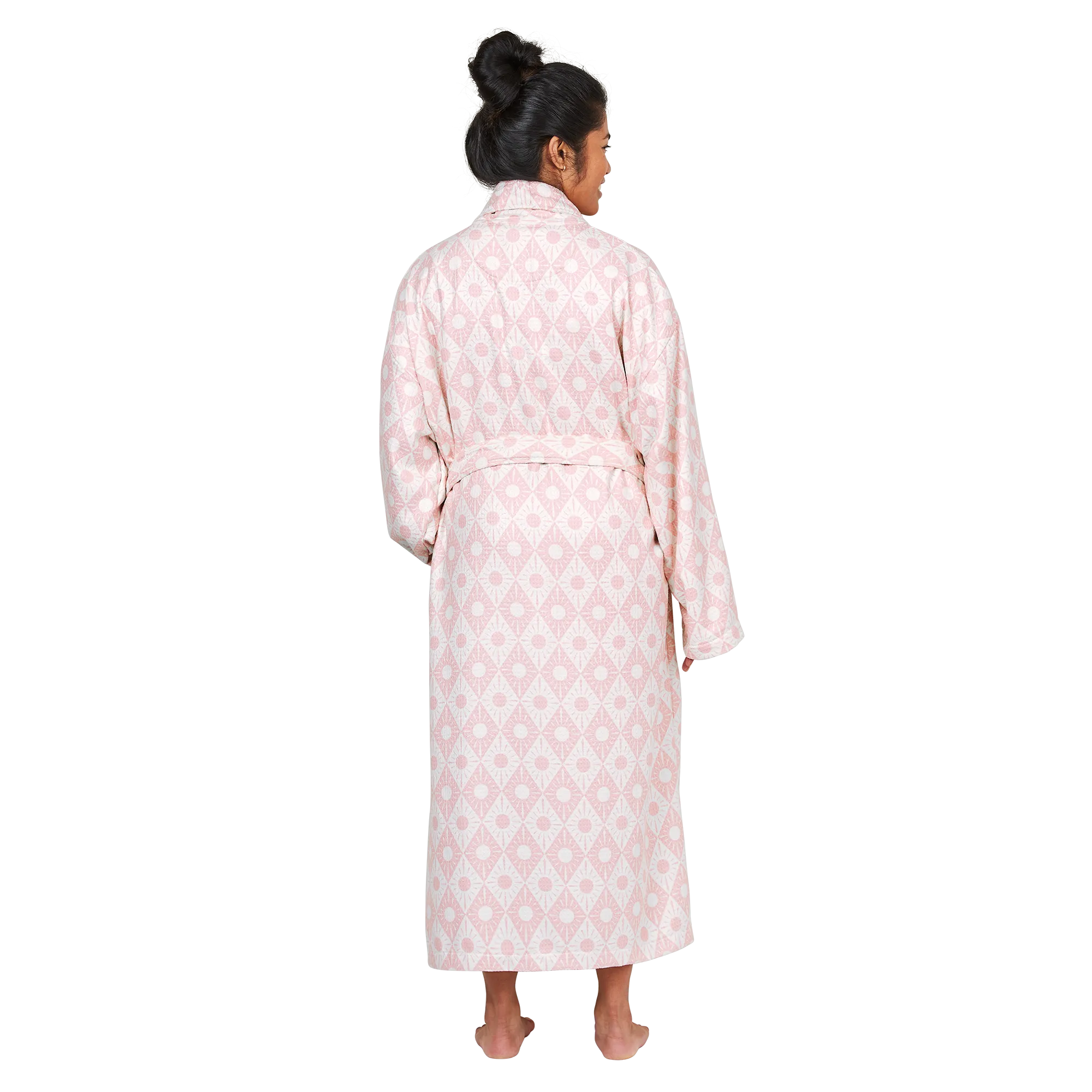 Bath Robe Set - Diamond Pink