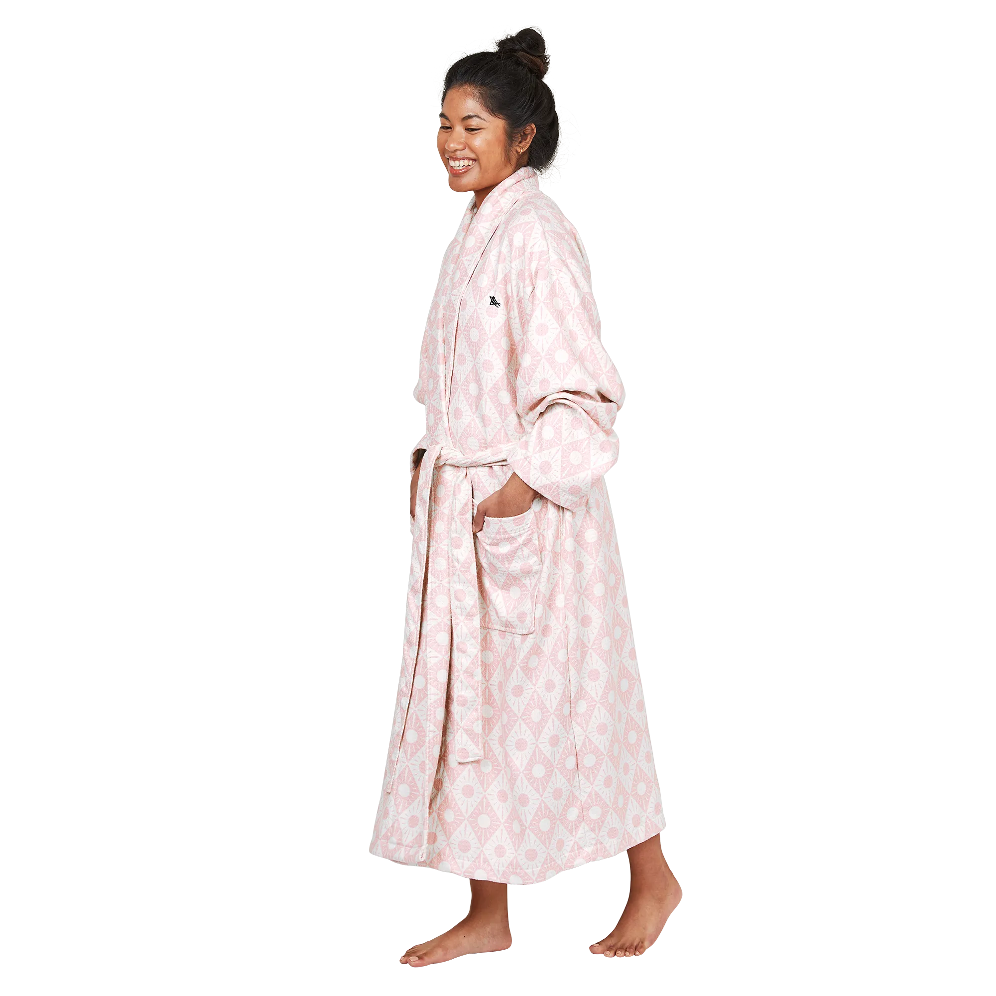 Bath Robe Set - Diamond Pink