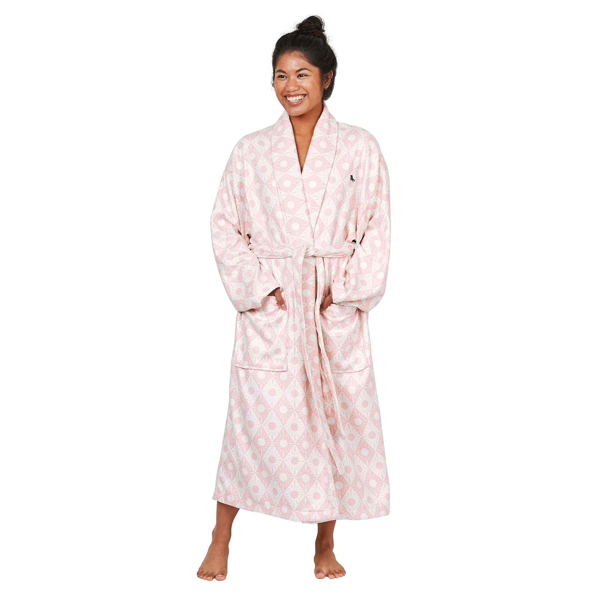 Bath Robe Set - Diamond Pink