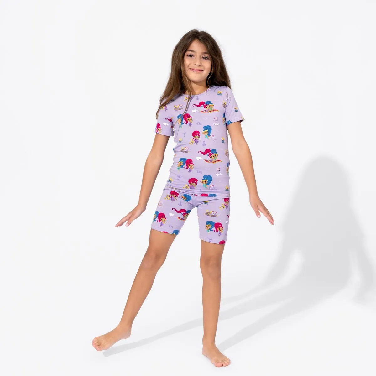 Bellabu Bear Shimmer and Shine Genies Bamboo Kids Short Set Pajamas