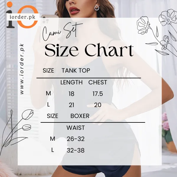 Black Women Sexy Satin Pajamas Sets Short Sling Top with Cami Shorts
