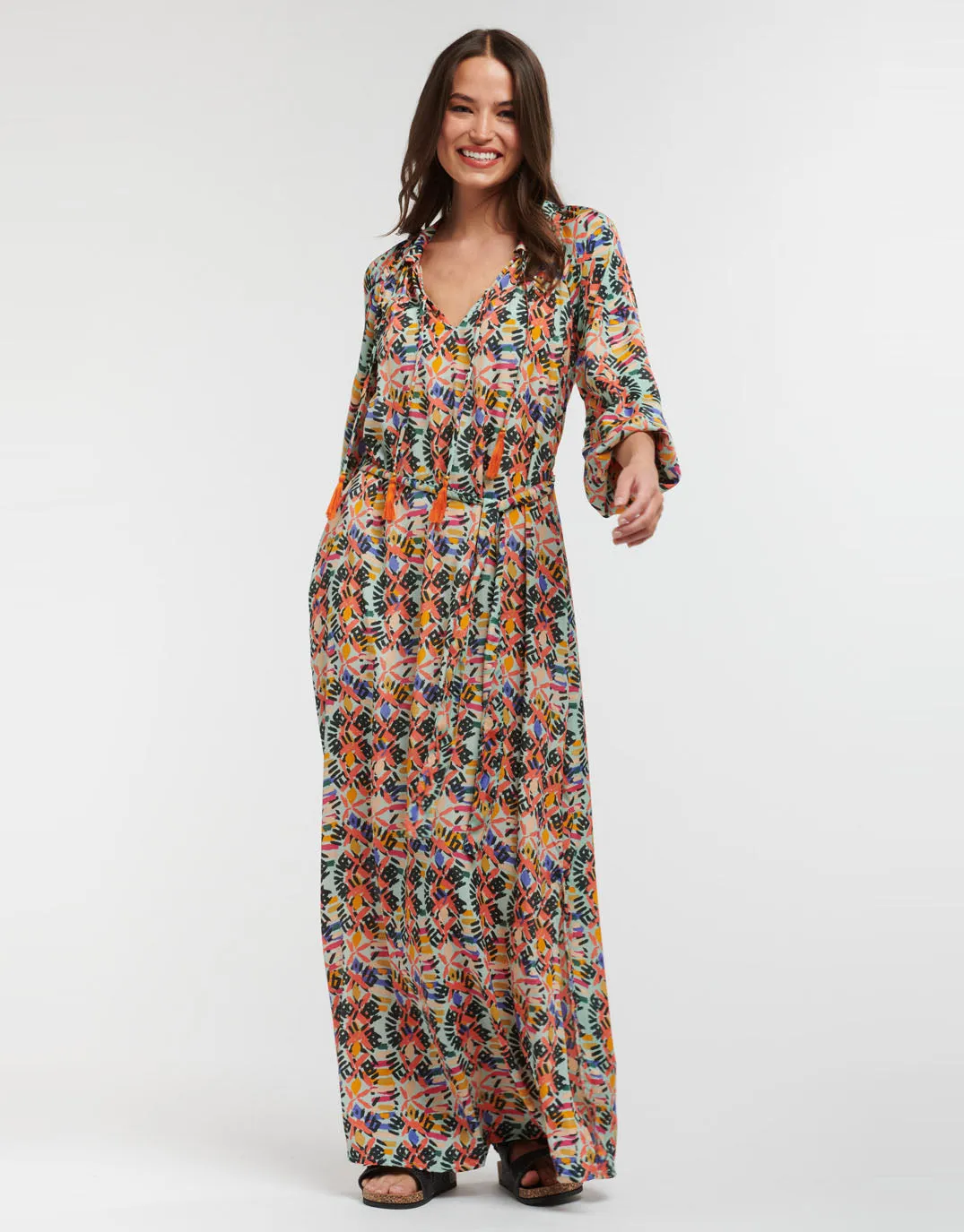 Bomba Midi Dress - Orange