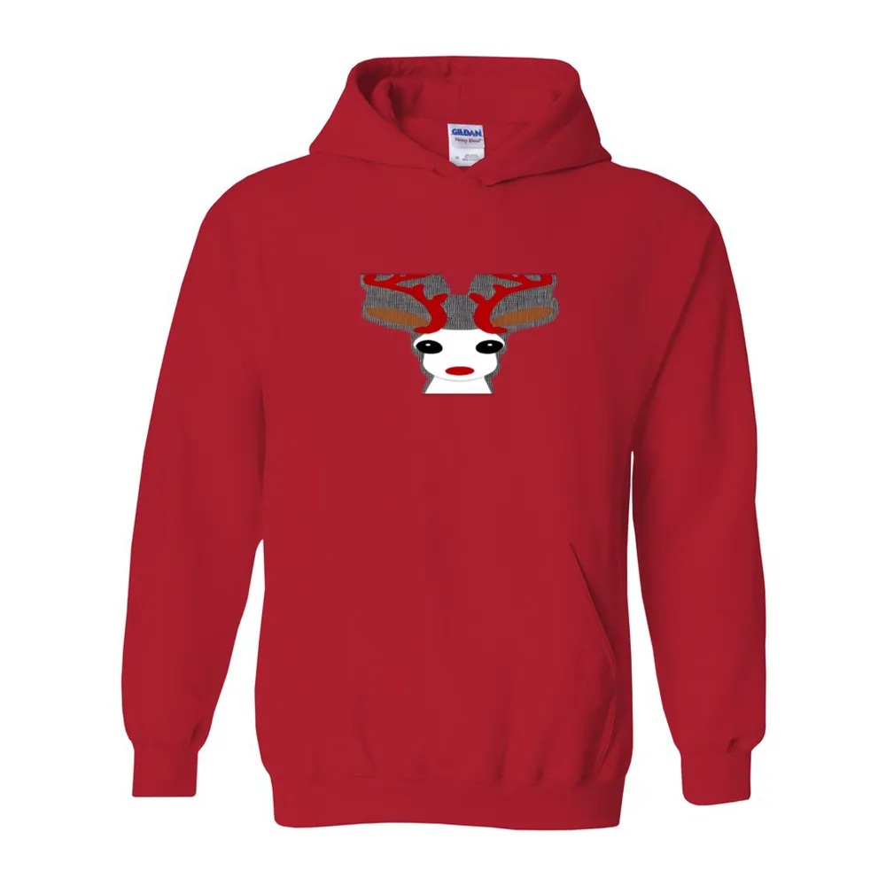 Christmas Reindeer Unisex Heavy Blend Cotton Christmas Hoodie
