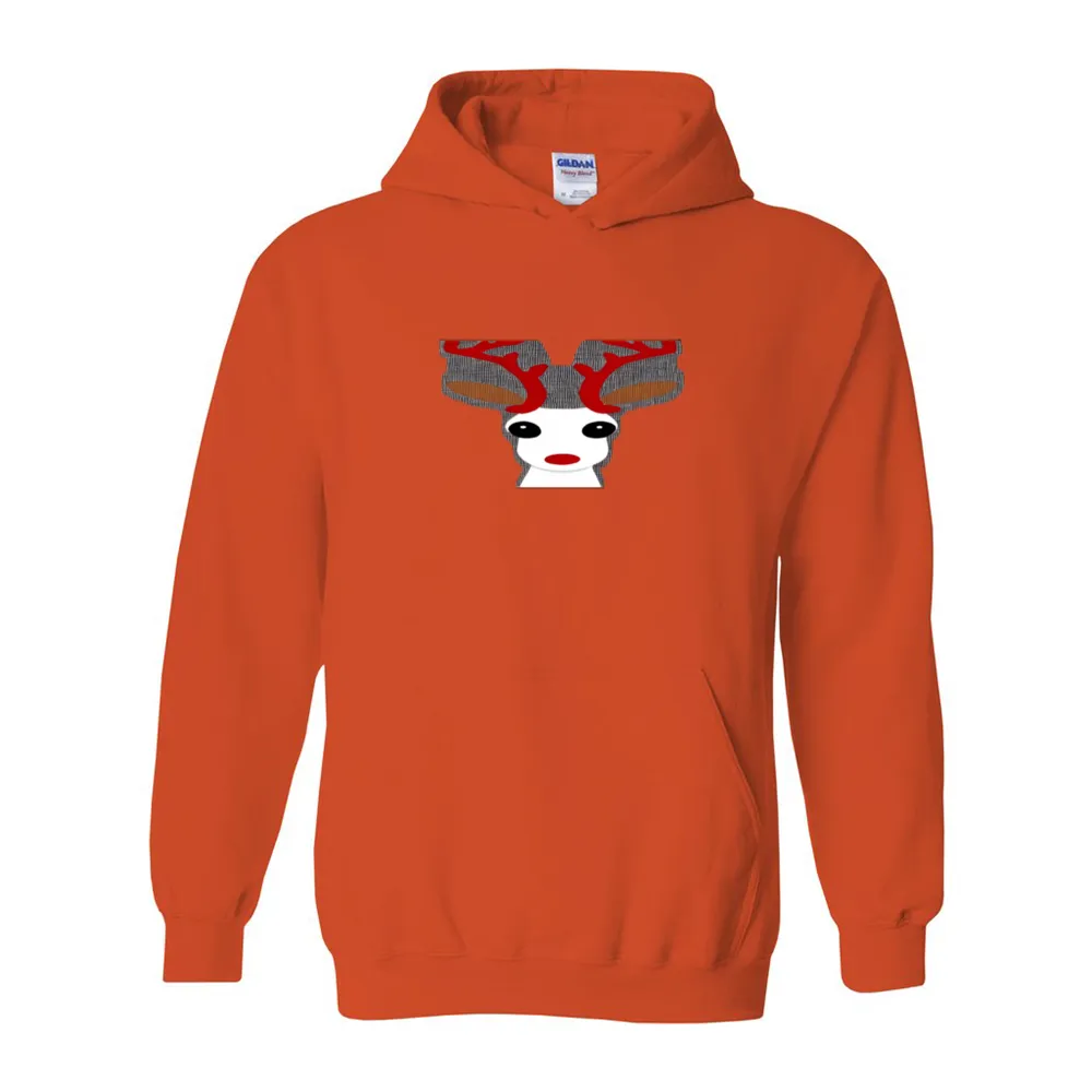 Christmas Reindeer Unisex Heavy Blend Cotton Christmas Hoodie