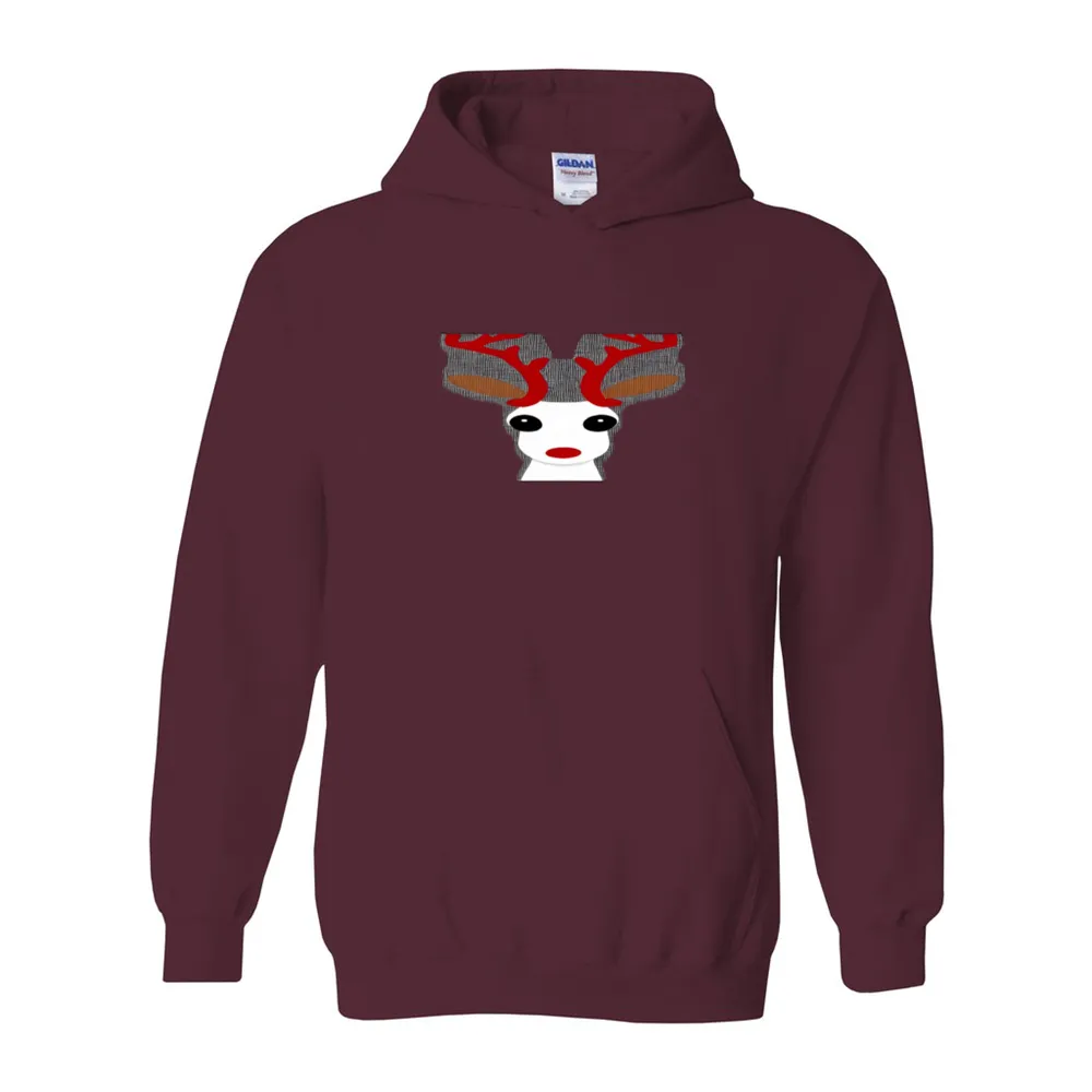 Christmas Reindeer Unisex Heavy Blend Cotton Christmas Hoodie