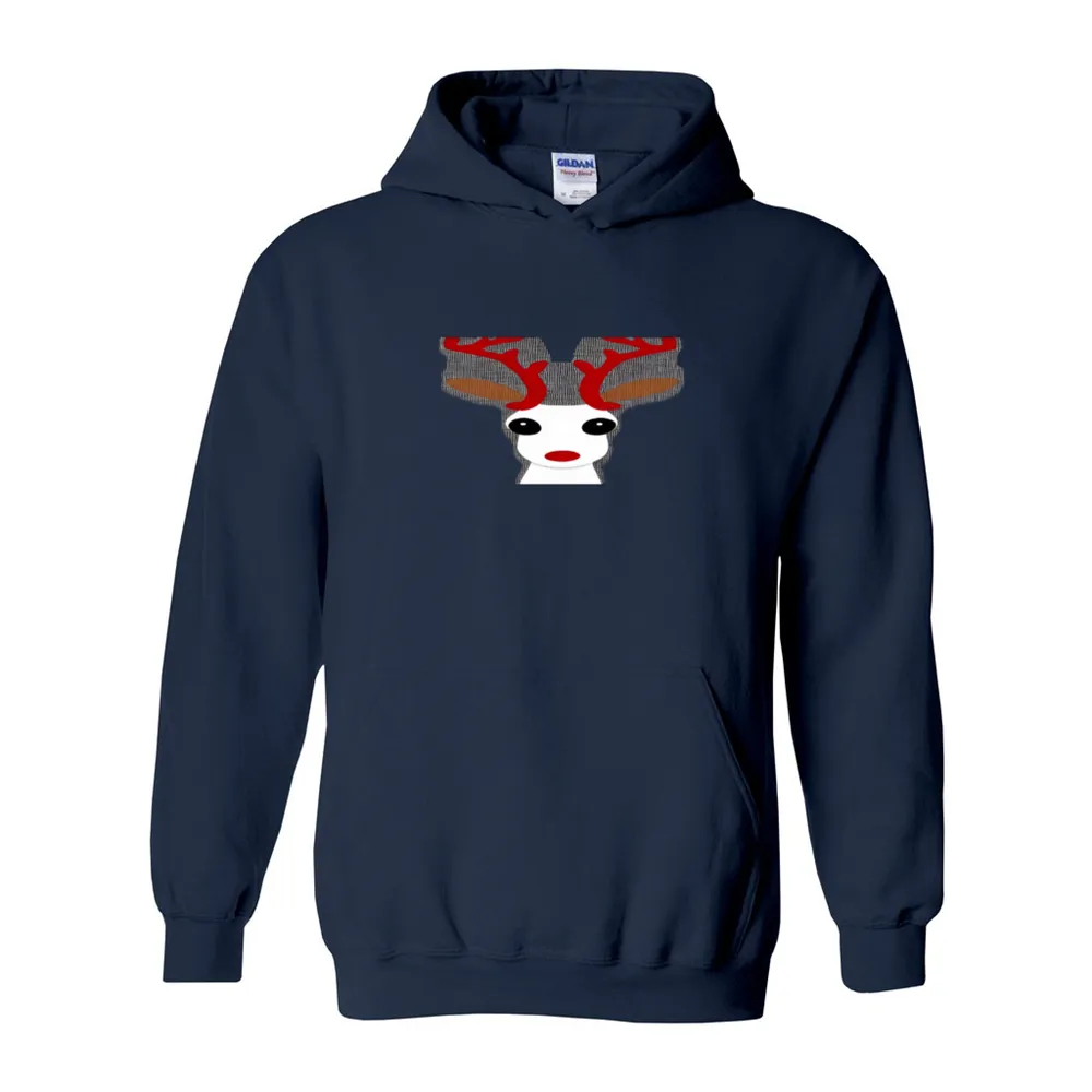 Christmas Reindeer Unisex Heavy Blend Cotton Christmas Hoodie
