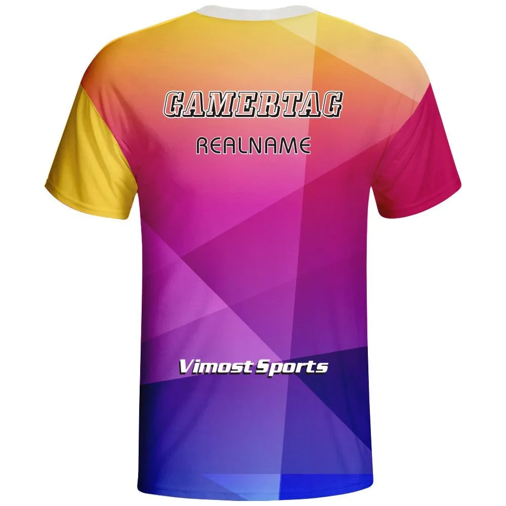 ColorFul Design Style Gaming Shirts Sublimation Printing Esports shirts