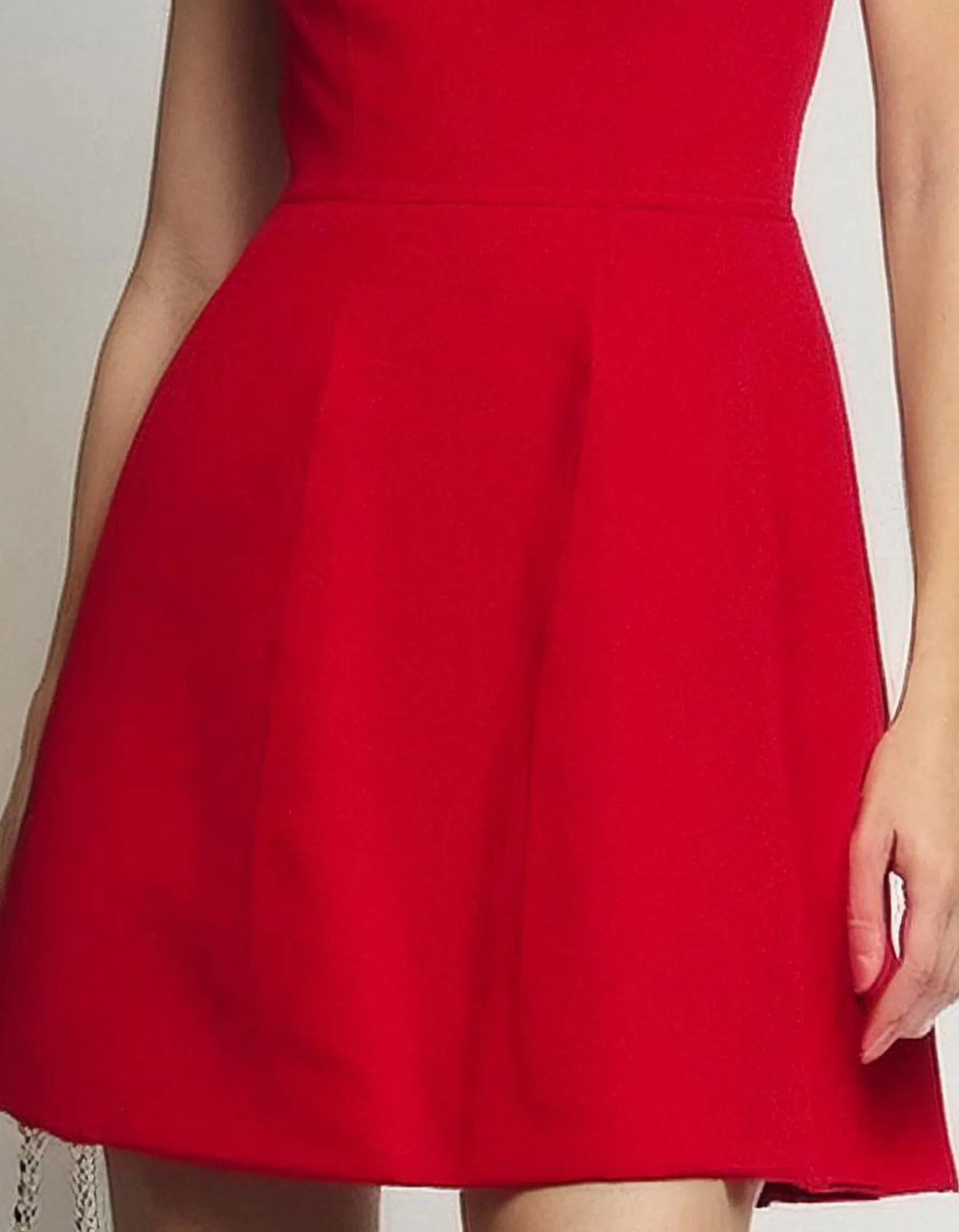 Crimson Charm Mini Dress
