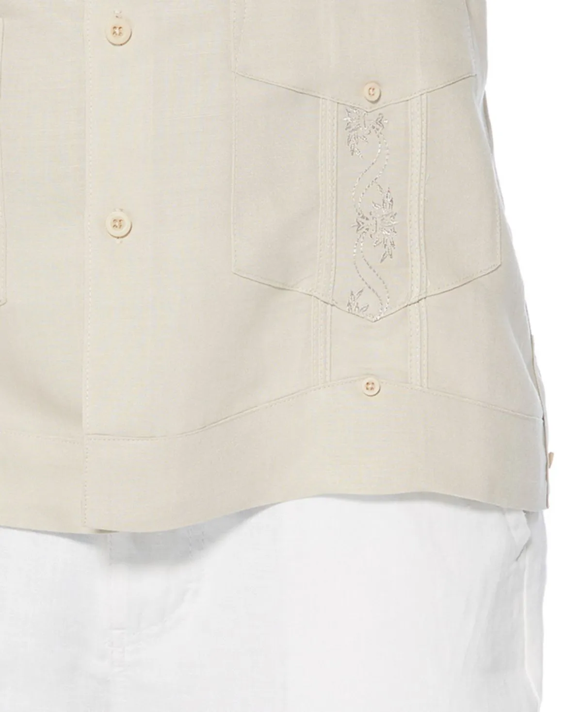 Cubavera short sleeve embroidered guayabera shirt, multi