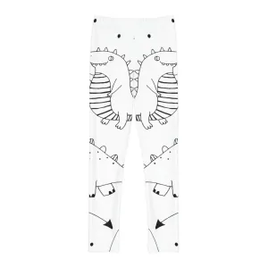 Doodle Dinosours - Inovax Youth Full-Length Leggings