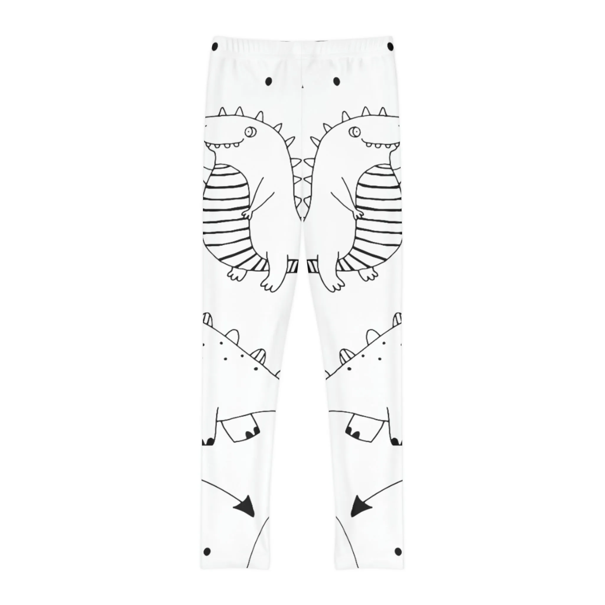 Doodle Dinosours - Inovax Youth Full-Length Leggings