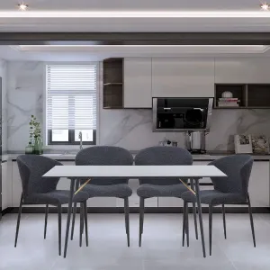 Fully Upholstered Indoor Furniture - Dining Set - Valtellina