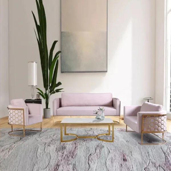 Fully Upholstered Indoor Furniture - Sofa Set - Osbert