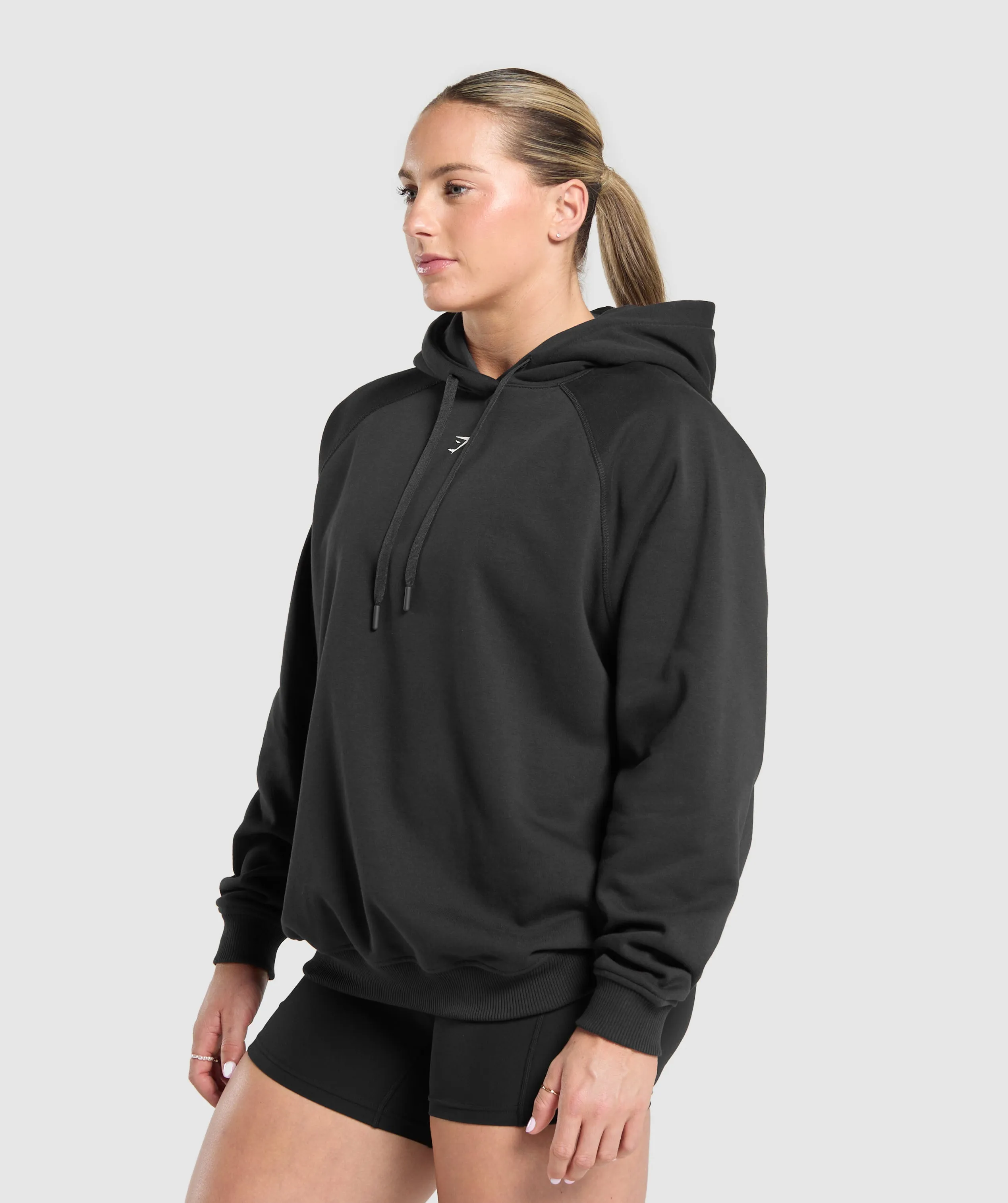Gymshark Lifting Club Graphic Brushed Hoodie - Black