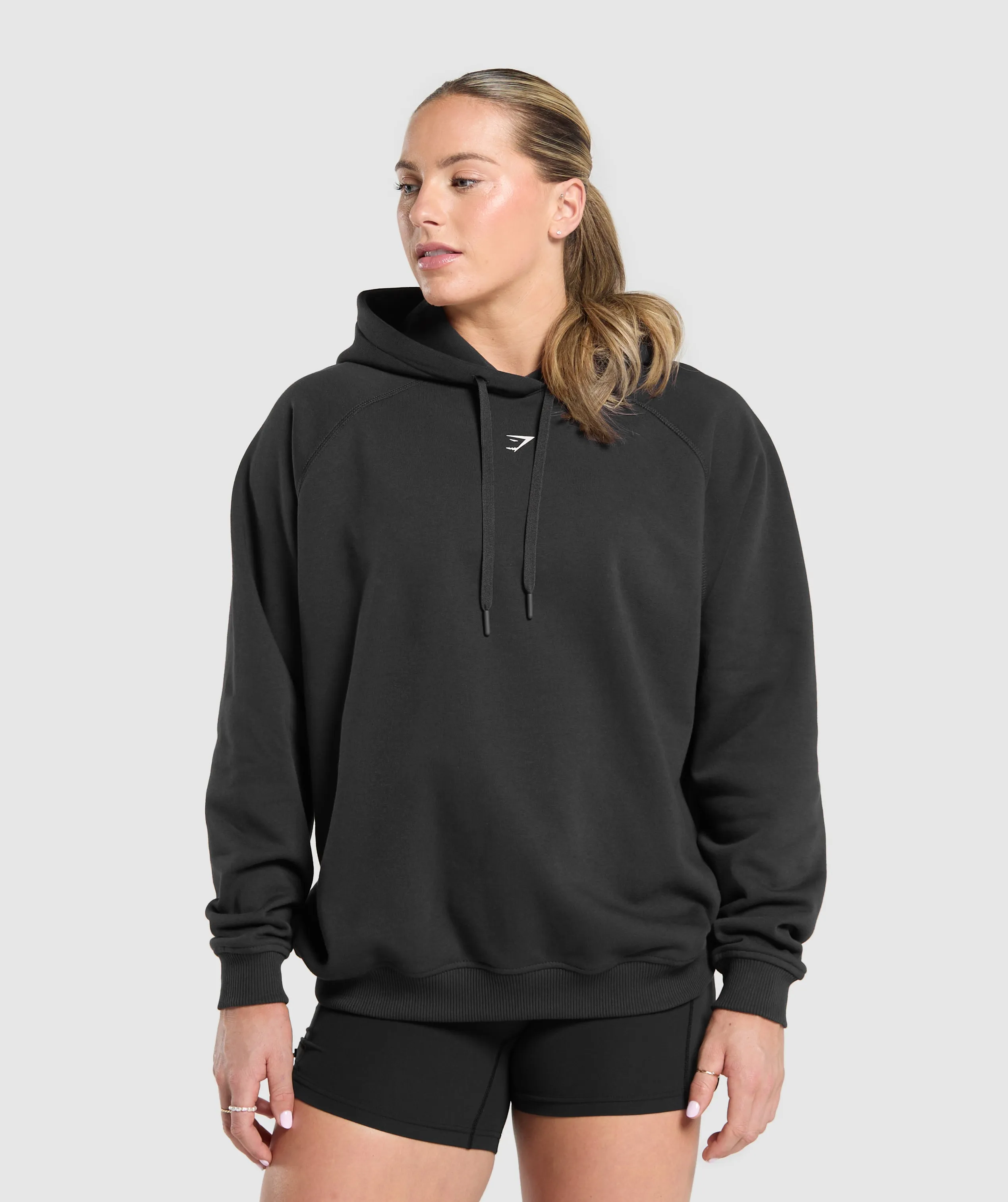Gymshark Lifting Club Graphic Brushed Hoodie - Black