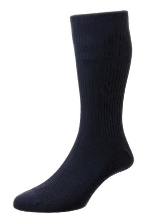H.J. Hall Soft Top Navy Sock Navy