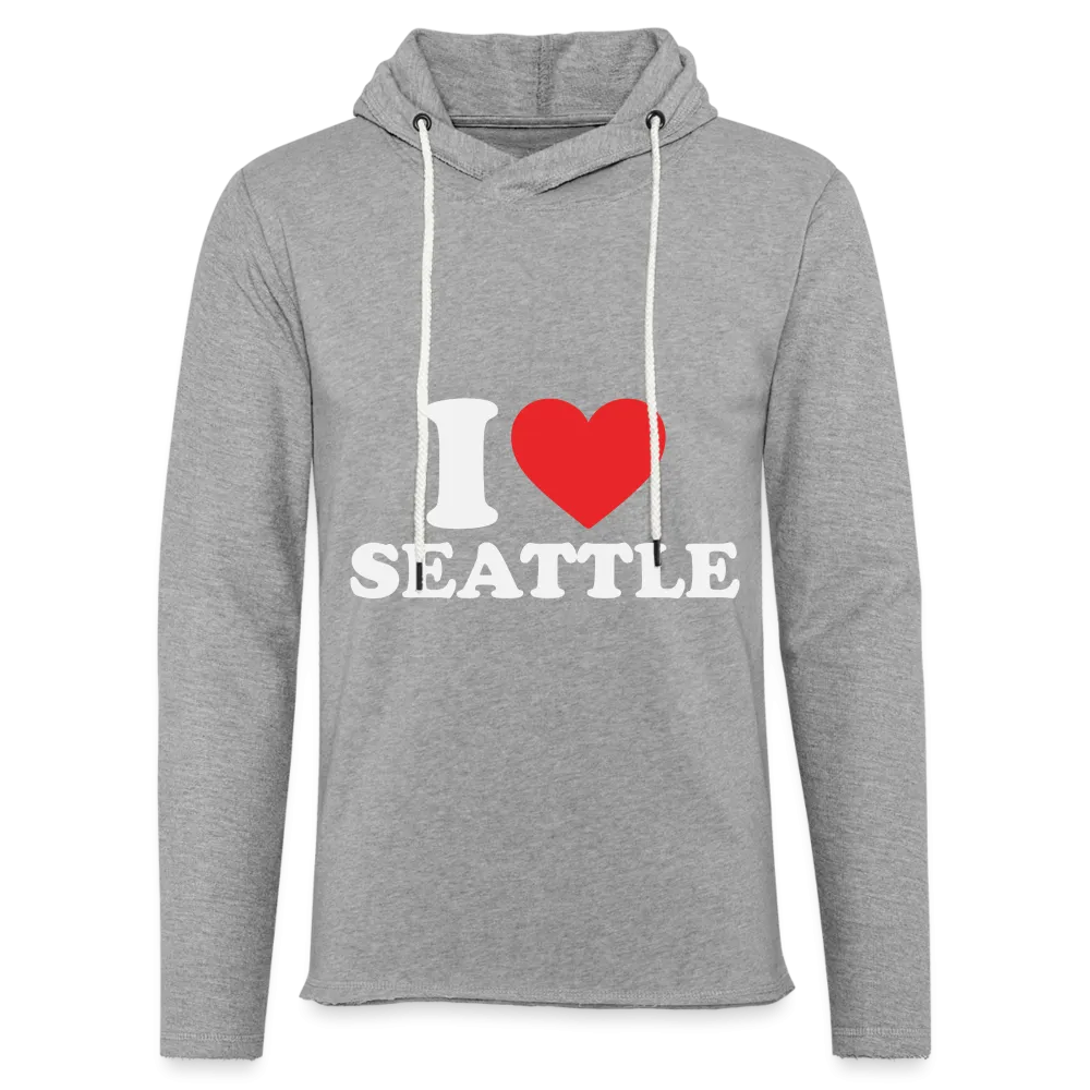 I Heart Seattle Lightweight Terry Hoodie