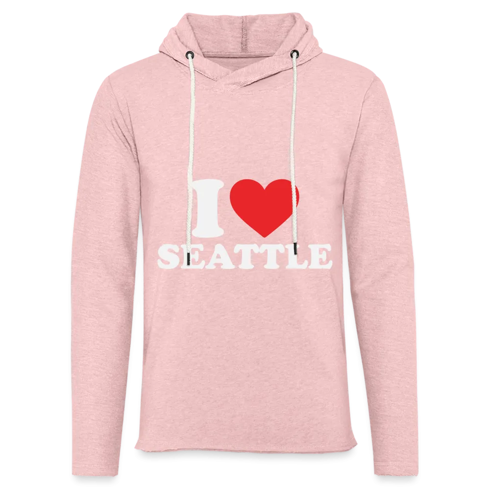 I Heart Seattle Lightweight Terry Hoodie