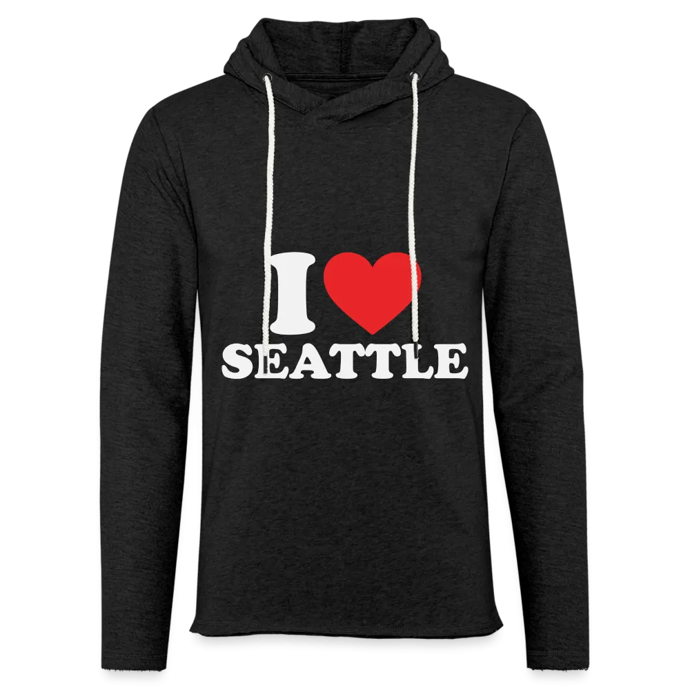 I Heart Seattle Lightweight Terry Hoodie
