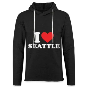I Heart Seattle Lightweight Terry Hoodie