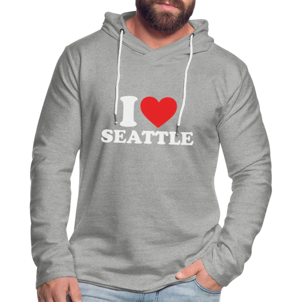 I Heart Seattle Lightweight Terry Hoodie
