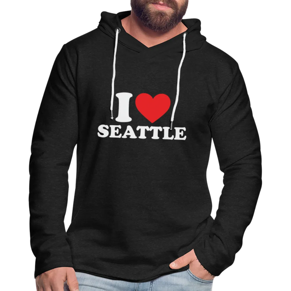 I Heart Seattle Lightweight Terry Hoodie