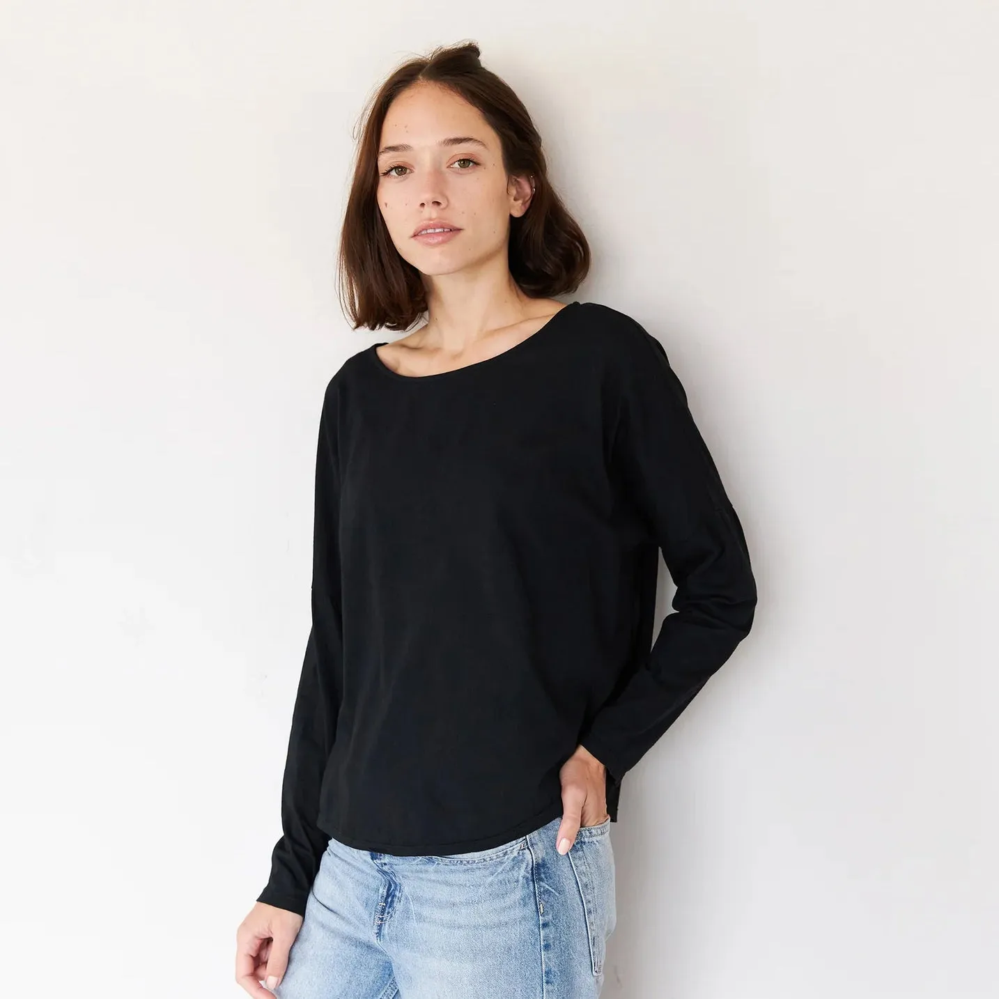 It Is Well L.A. Organic Long Sleeve Boxy Tee