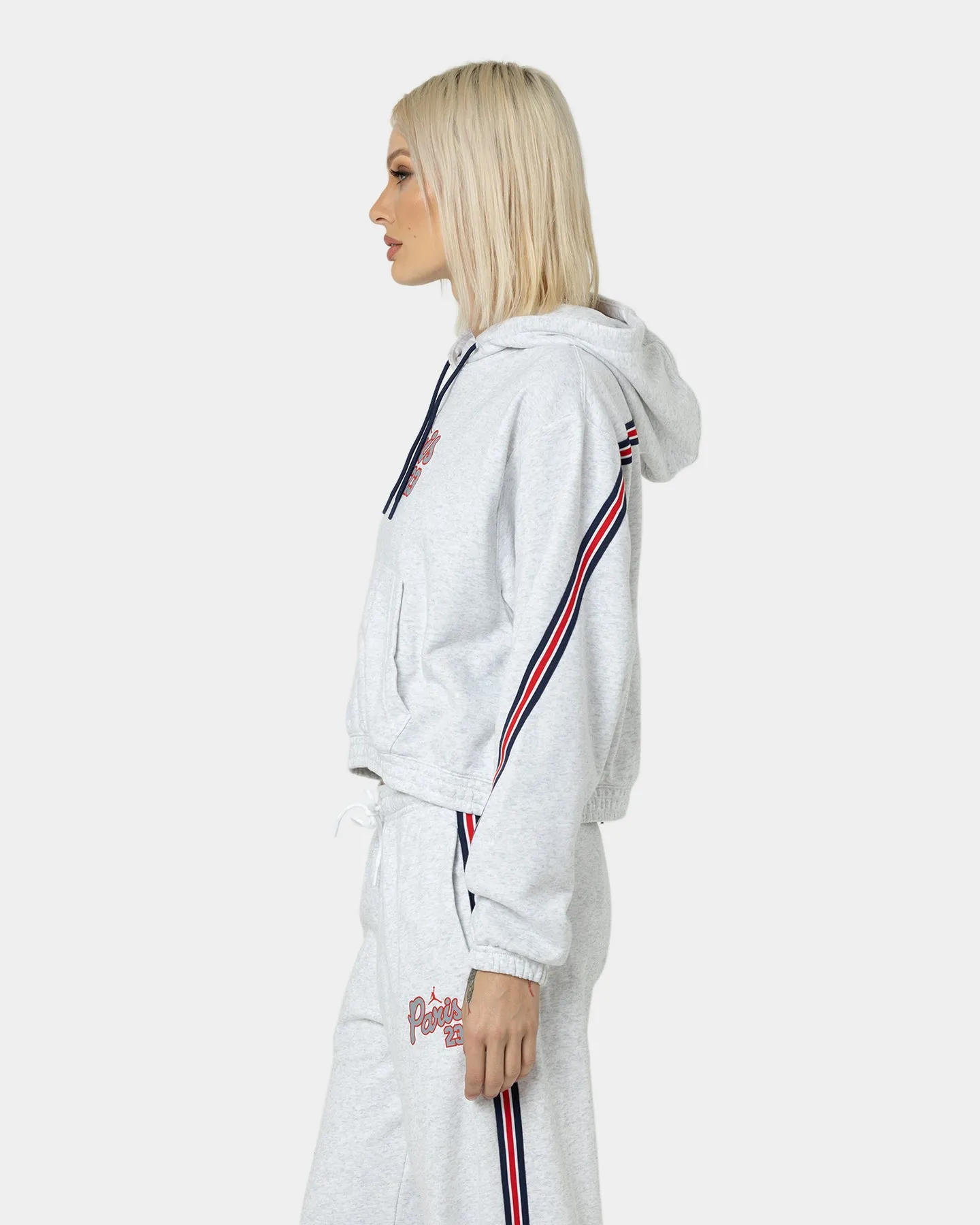 Jordan Women's Paris Saint-Germain Fleece Hoodie Birch Heather