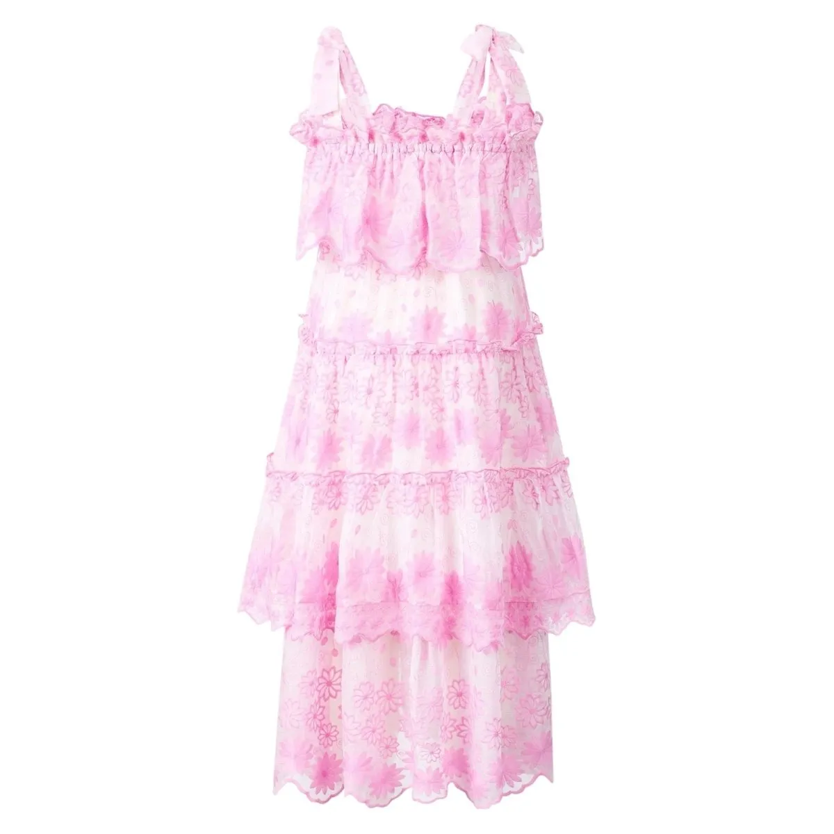 LENA EMBROIDERED MAXI DRESS