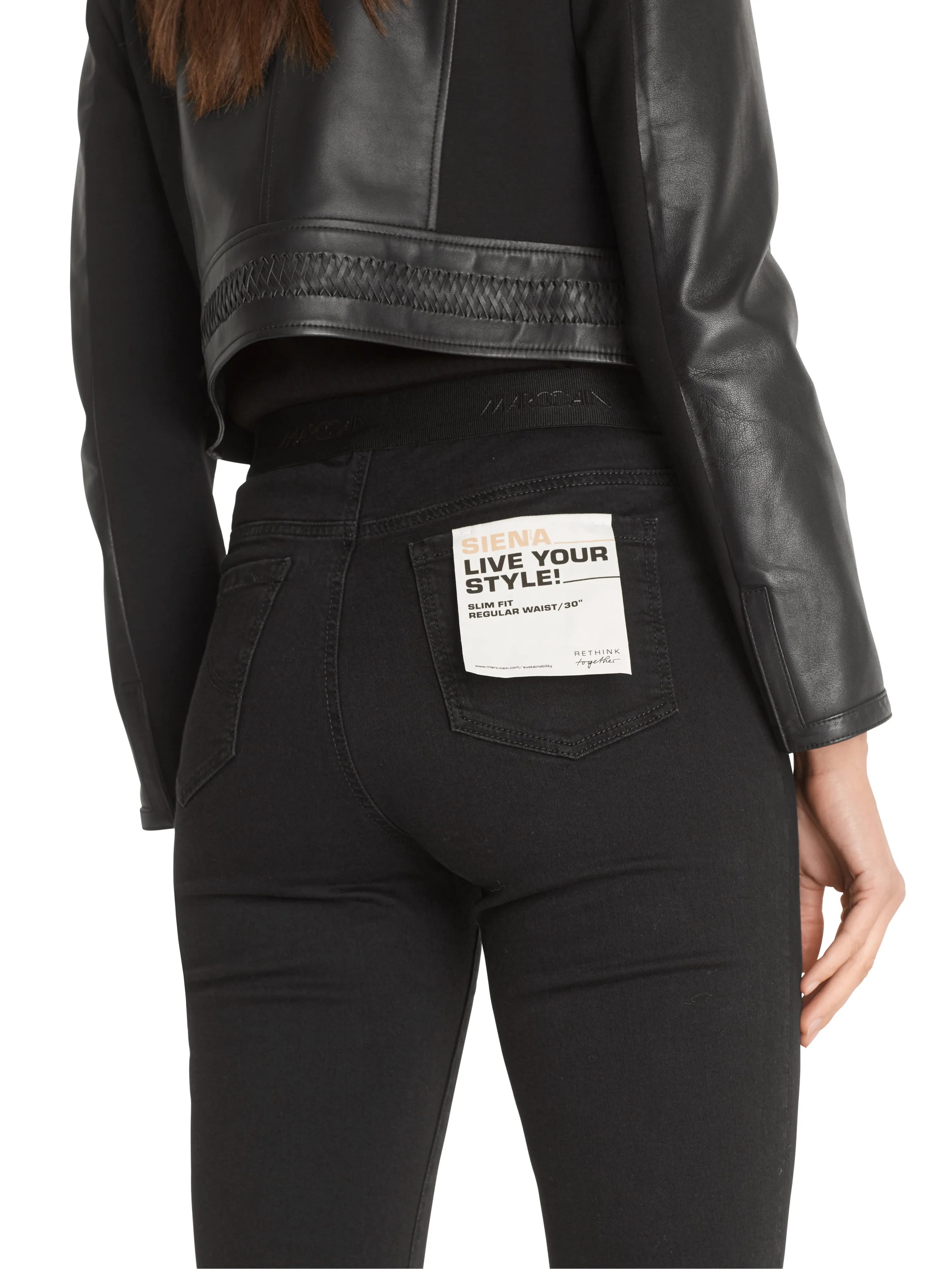 MARC CAIN Black Pull On Leggings
