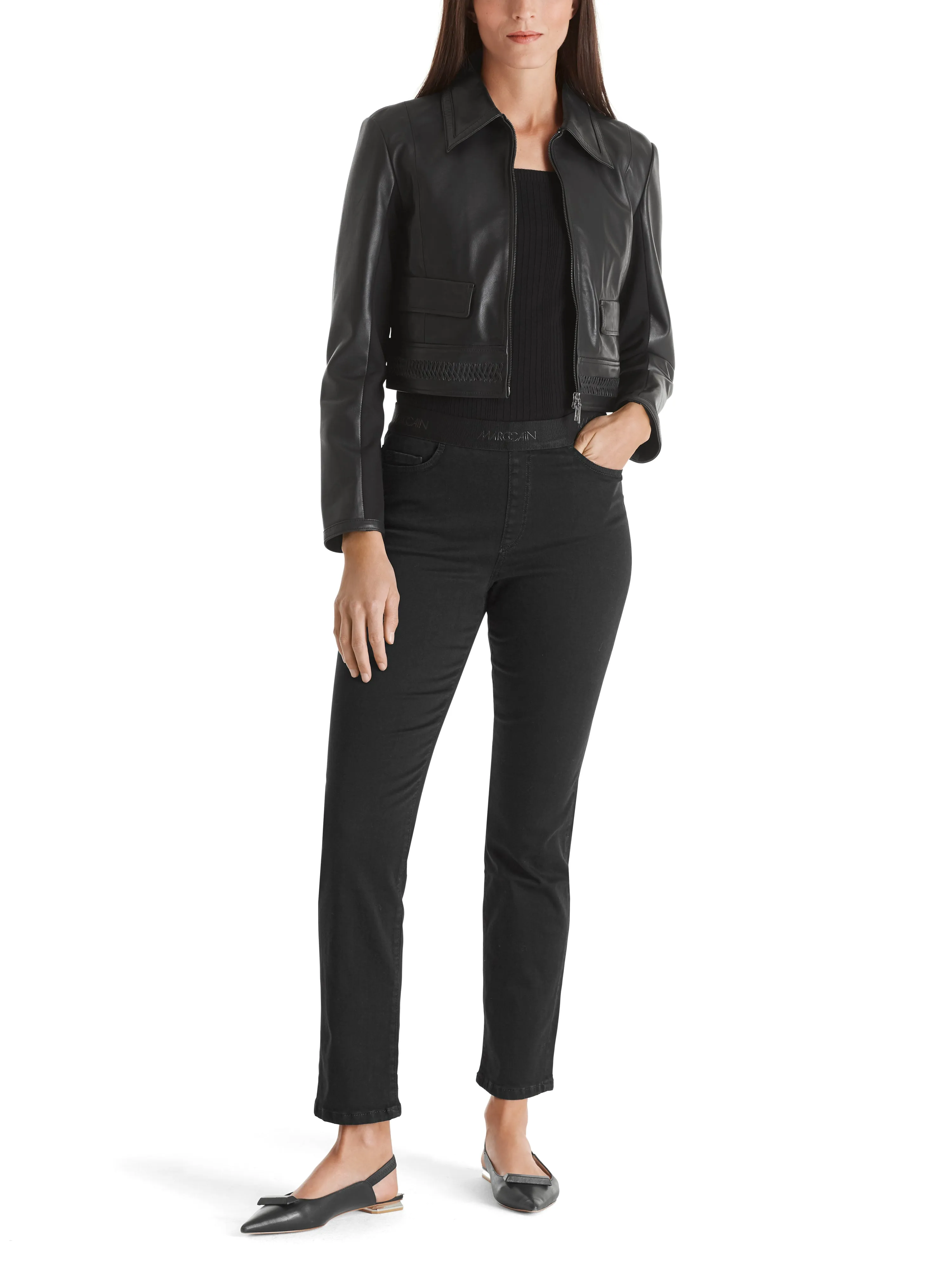 MARC CAIN Black Pull On Leggings