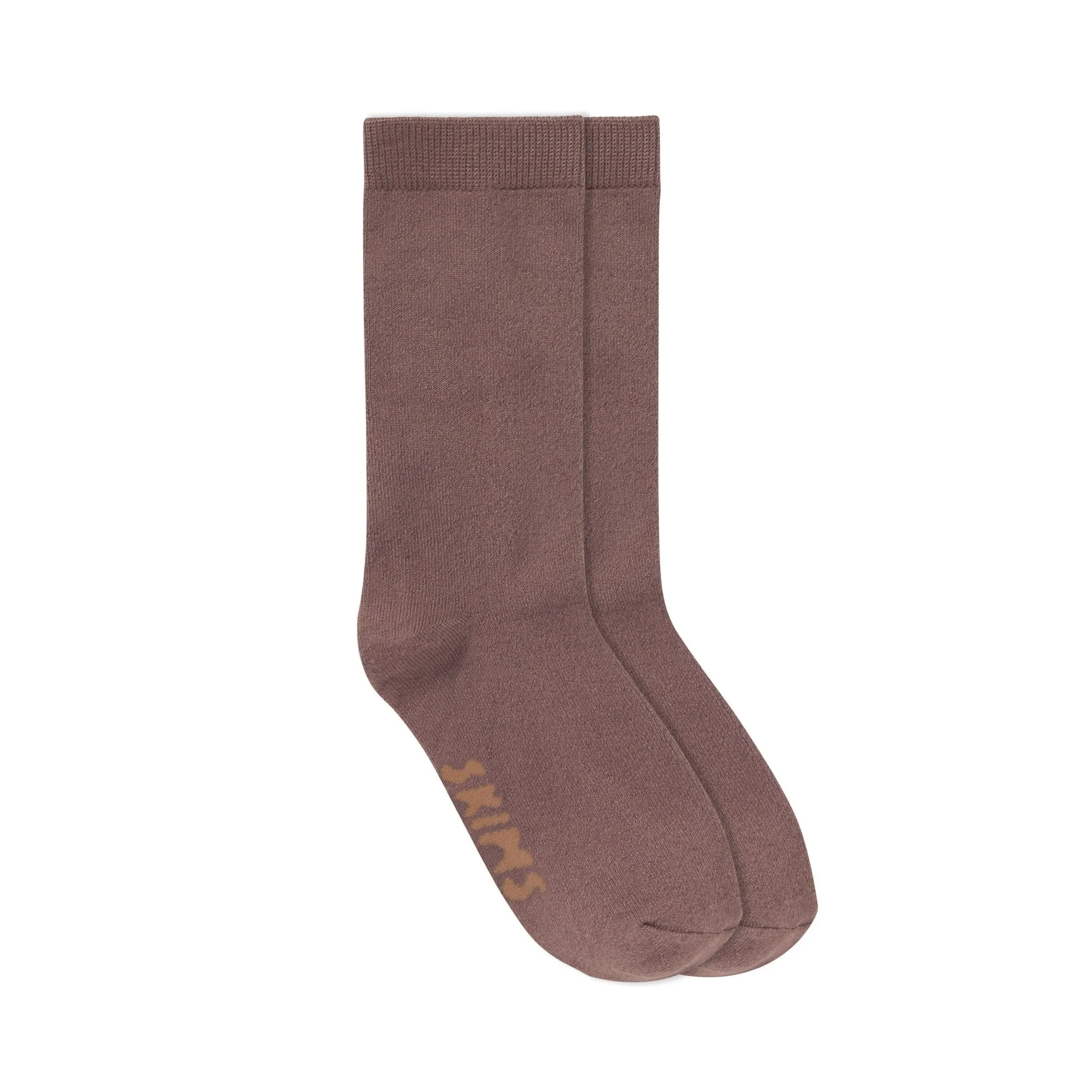 MICROPOLY CREW SOCK | UMBER
