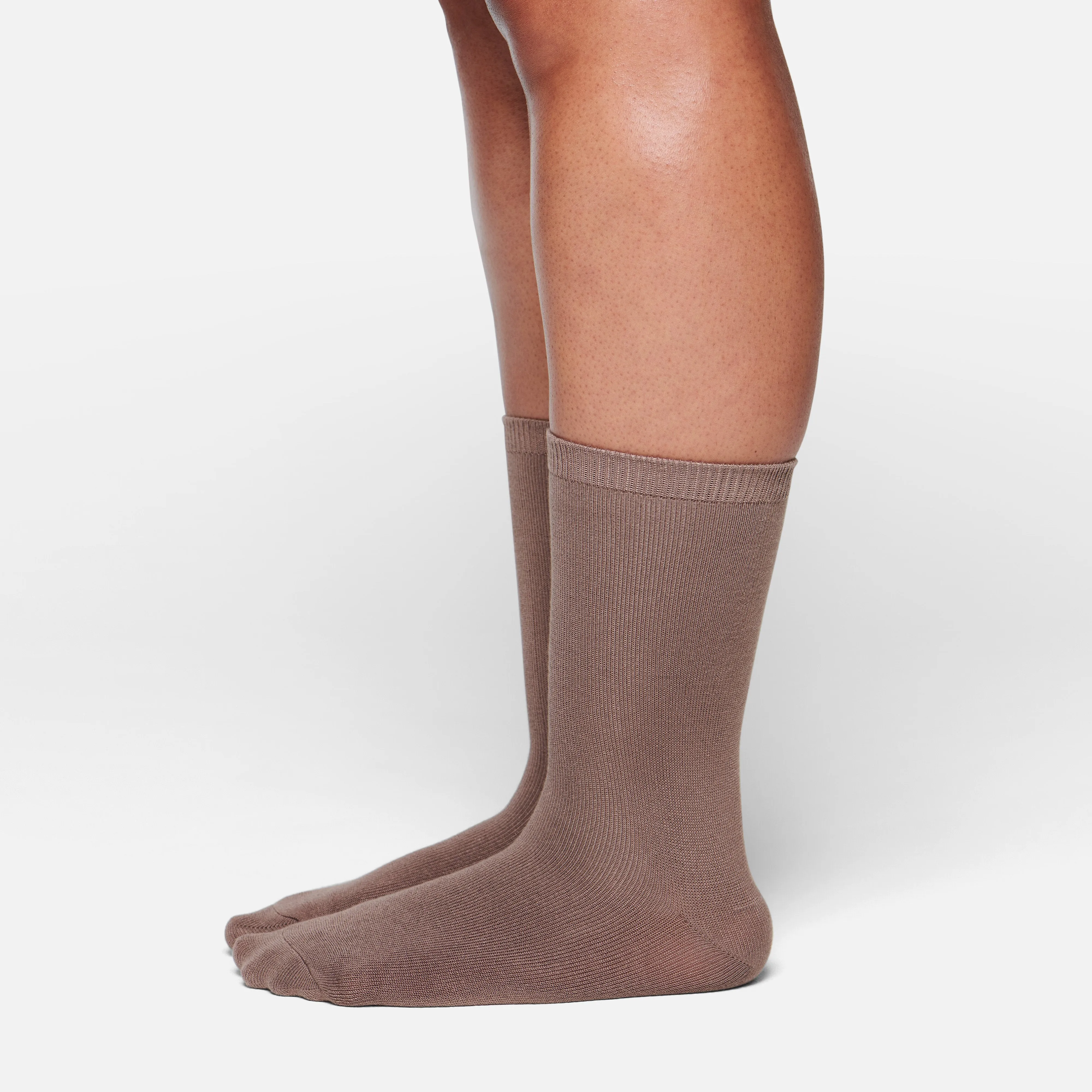 MICROPOLY CREW SOCK | UMBER