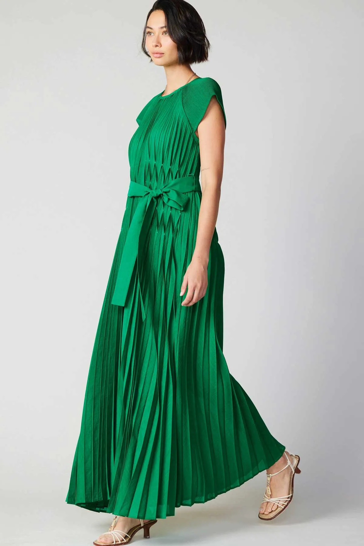 Mona Pleated Maxi Dress
