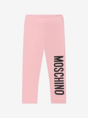 Moschino Girls Logo Print Leggings