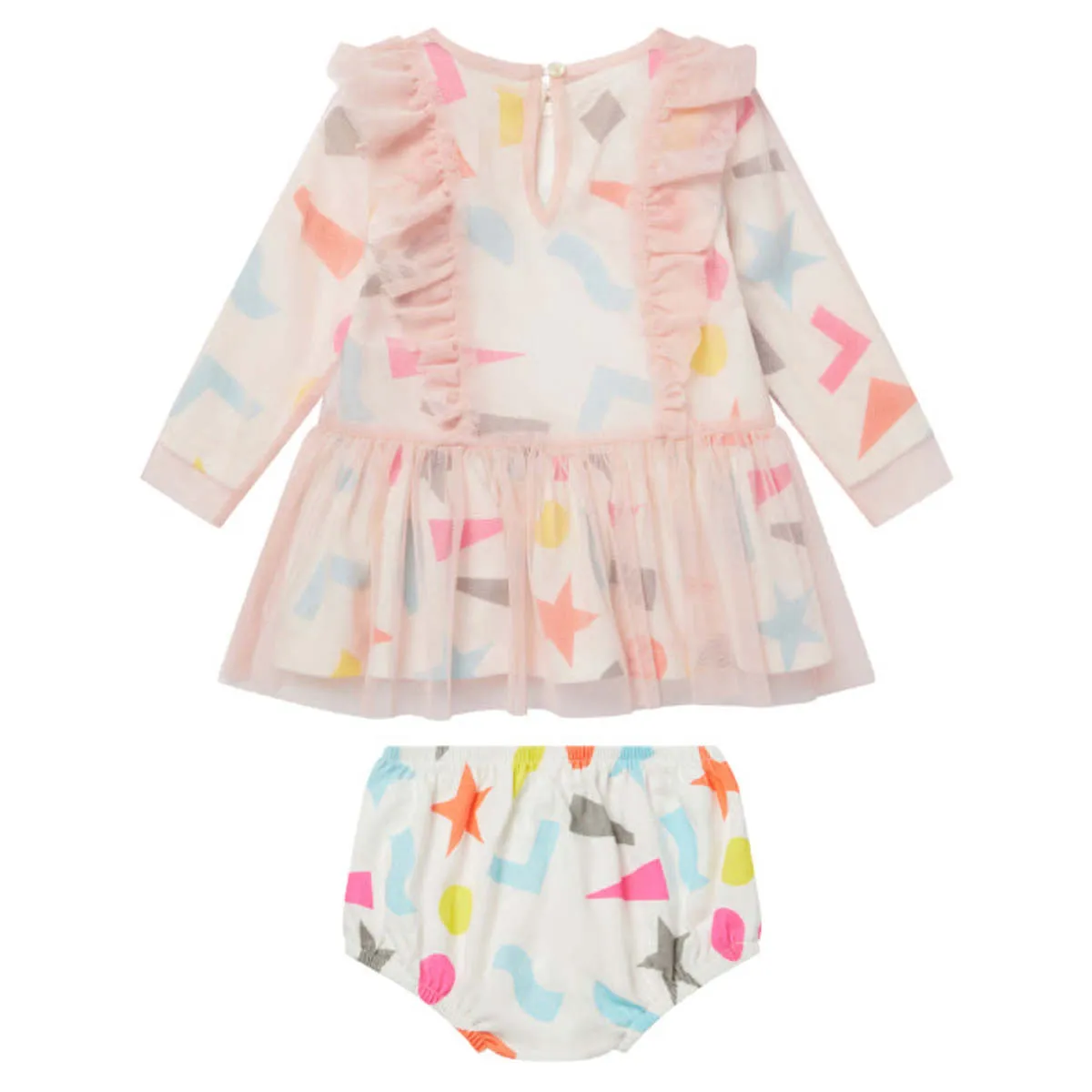 Multicolor Dress & Bloomer Set