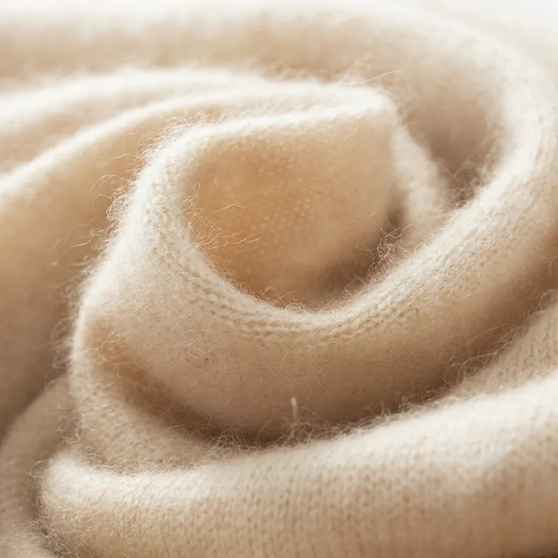New Women's Outerwear Scarf Autumn and Winter Cashmere Extra Large Knitted Triangular Scarf Shawl