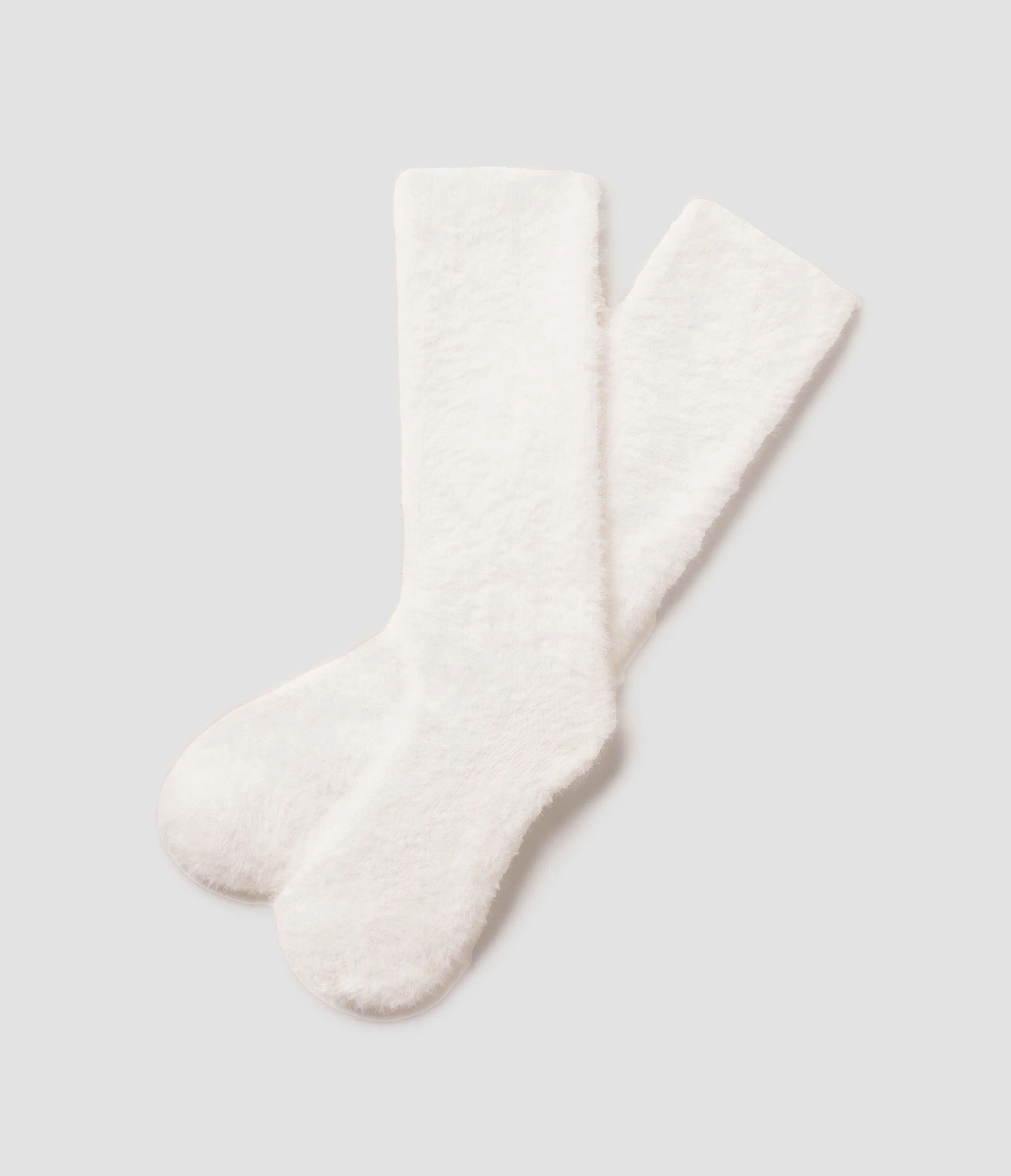 Ribbed Feather Knit Socks - Sugar Swizzle