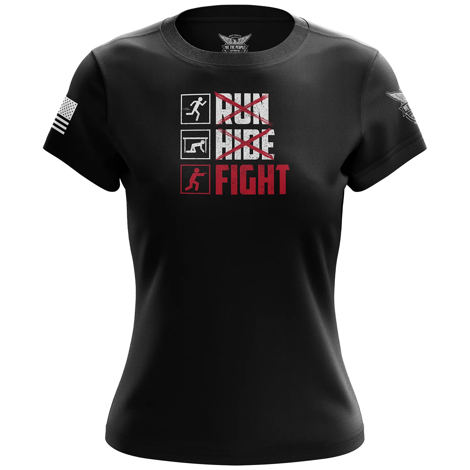 Run Hide Fight Women's Short Sleeve Shirt