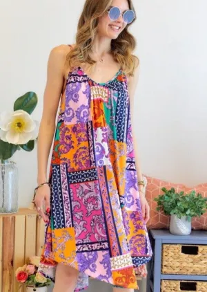 Super Soft Colorful Summer Sun Dress Made in USA