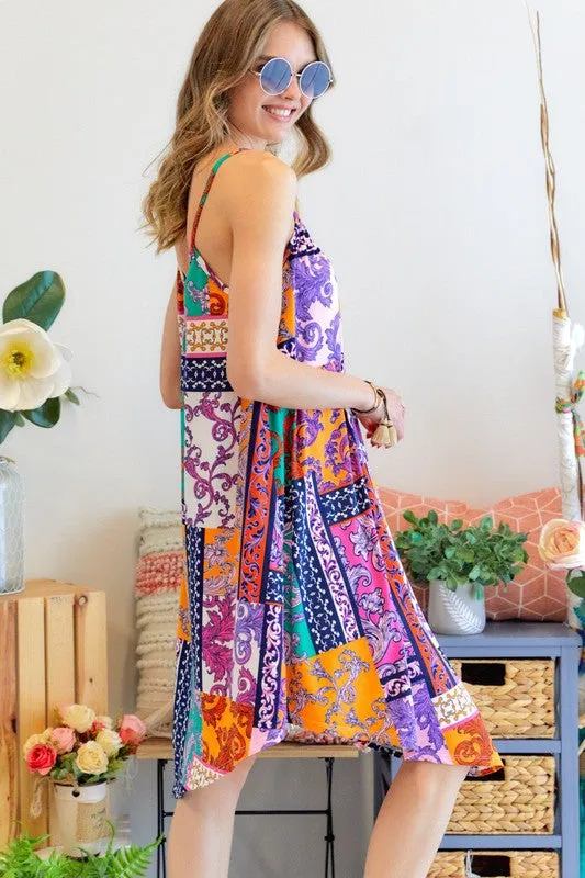 Super Soft Colorful Summer Sun Dress Made in USA