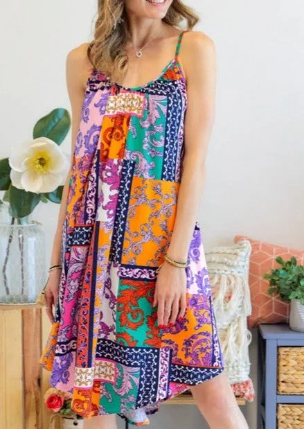 Super Soft Colorful Summer Sun Dress Made in USA