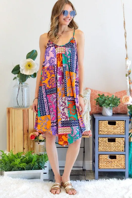 Super Soft Colorful Summer Sun Dress Made in USA