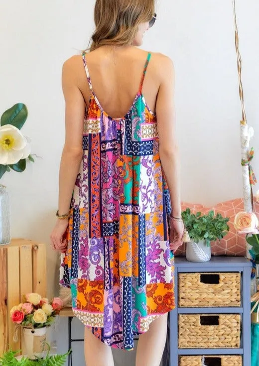 Super Soft Colorful Summer Sun Dress Made in USA