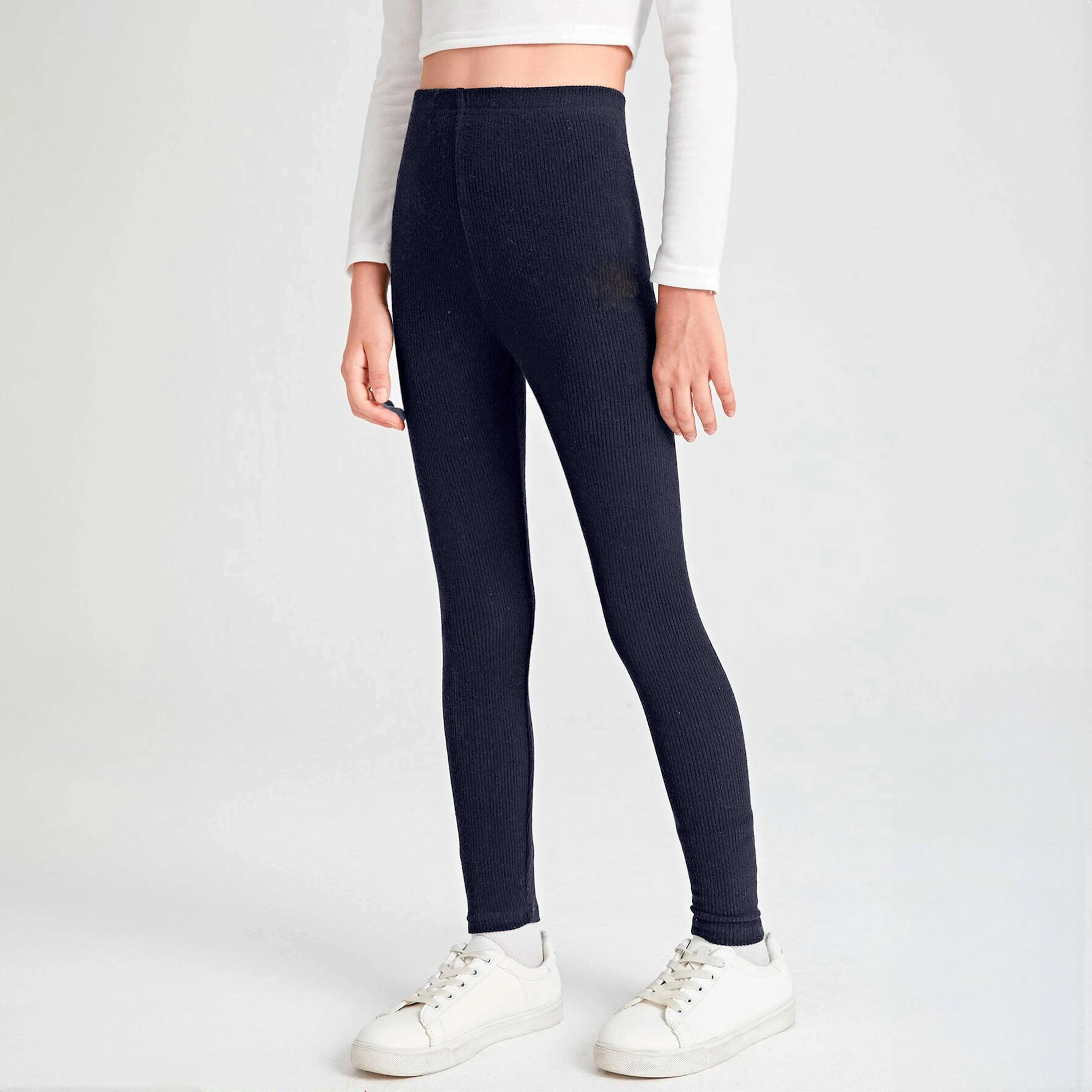 Terez Girl's Comfortable Minor Fault Rib Leggings